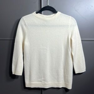 Talbots ivory cashmere sweater, size MP